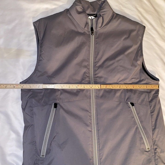 Johnnie-O Jacket Mens Small Full ZIp Fox Steel Gray Puffer Vest Golf NWT - Picture 8 of 10
